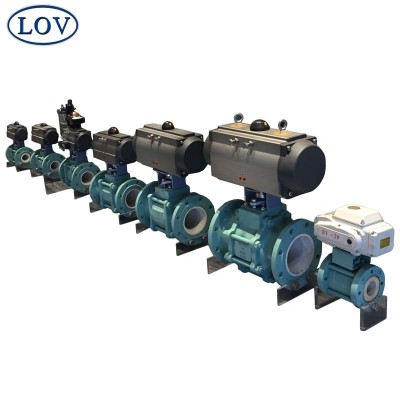 Customized WCB Full Bore Flanged End Welded Pneumatic Or Electric Operated Ceramic Ball Valve Price