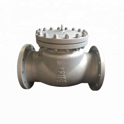 10 Inch Dn250 150lb Bolted Bonnet Carbon Steel A216 Wcb Body Monel Trim Flange Swing Check Valve Non Return Valve